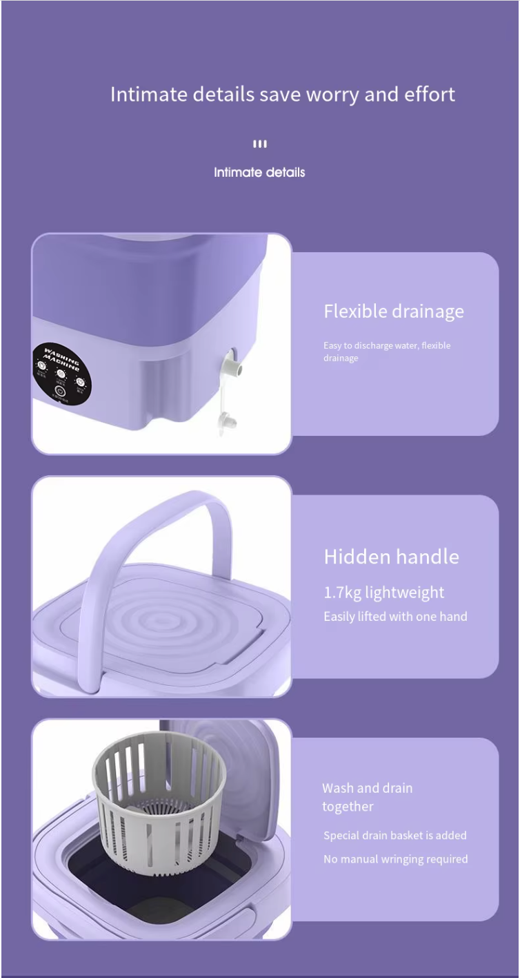 Mini laveuse pliable !