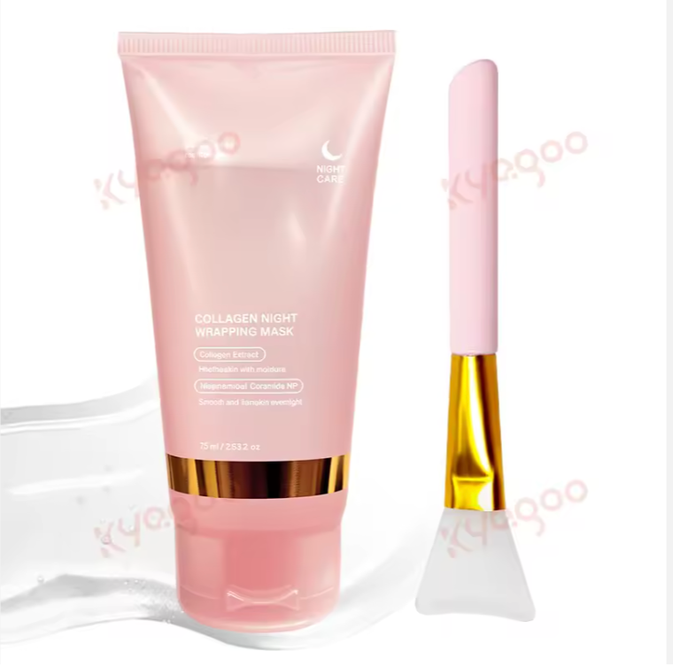 Soins de la peau coréens Masque facial pelable au collagène pour une peau éclatante !