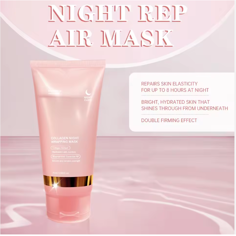 Soins de la peau coréens Masque facial pelable au collagène pour une peau éclatante !