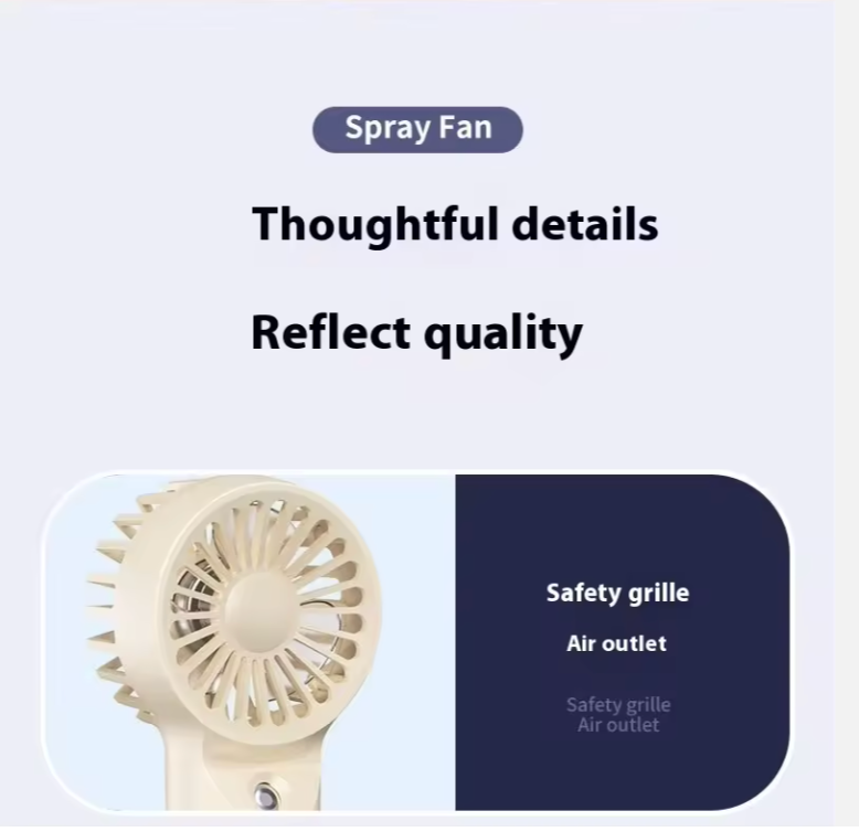 ventilateur d'eau Portable Rechargeable !