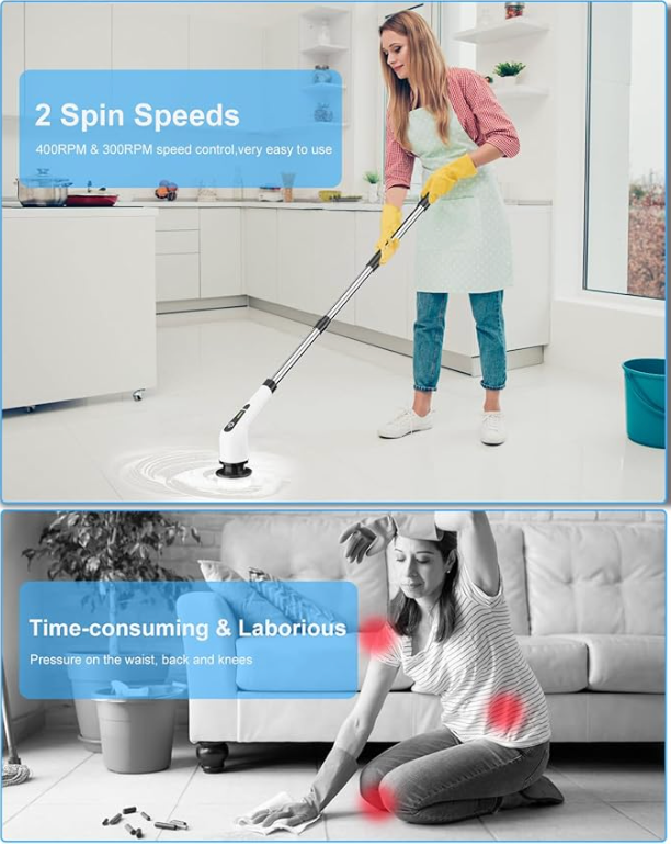 Brosse Electrique Nettoyage Rotative !